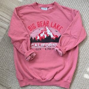 Comfort Colors Rose Big Bear Lake Sweatshirt